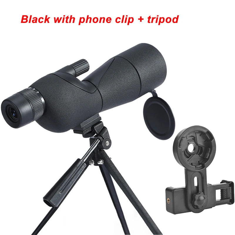 25-75x60 Spotting Scope Zoom Monocular high power telescope Bak4 Prism ED Lens For Outdoor Camping Bird Watching hunting