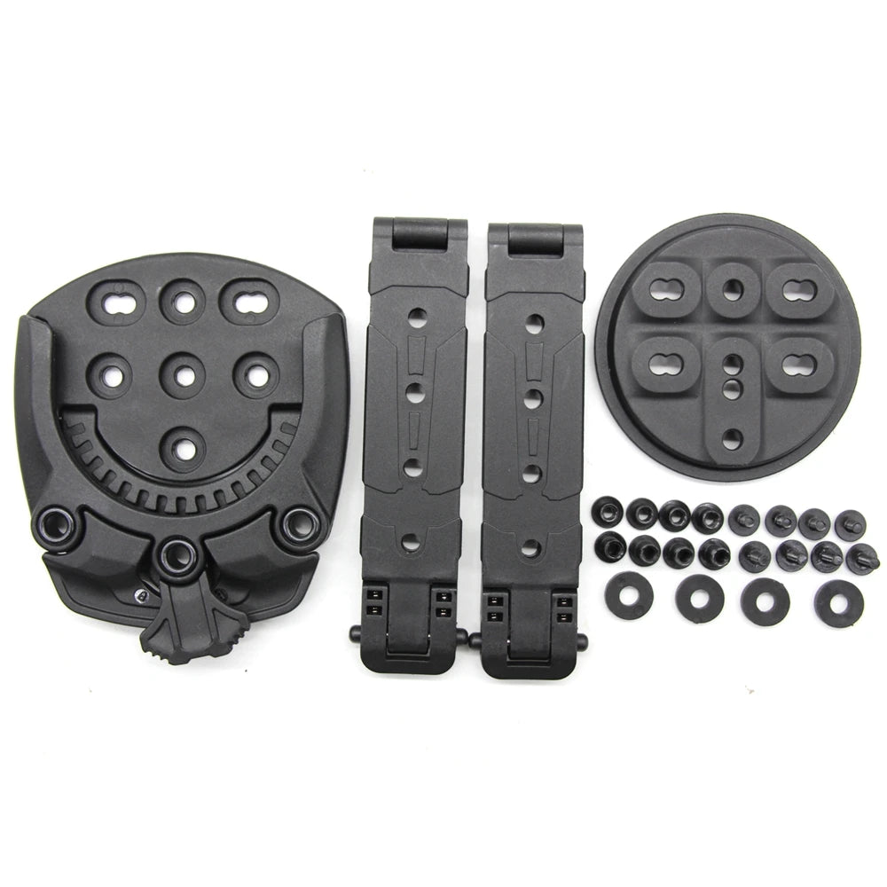 Tactical Gun Holster Molle Quick Disconnect Kit Tek-Lok Waist Clip Holster Adapter Knife Sheath Scabbard Equipment