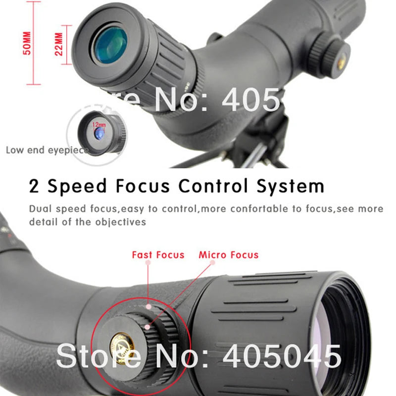 Visionking Double Speed 12-36x50 Spotting Scope Lightweight Professional Long Range Telescope For Camping Birdwatching Shotting