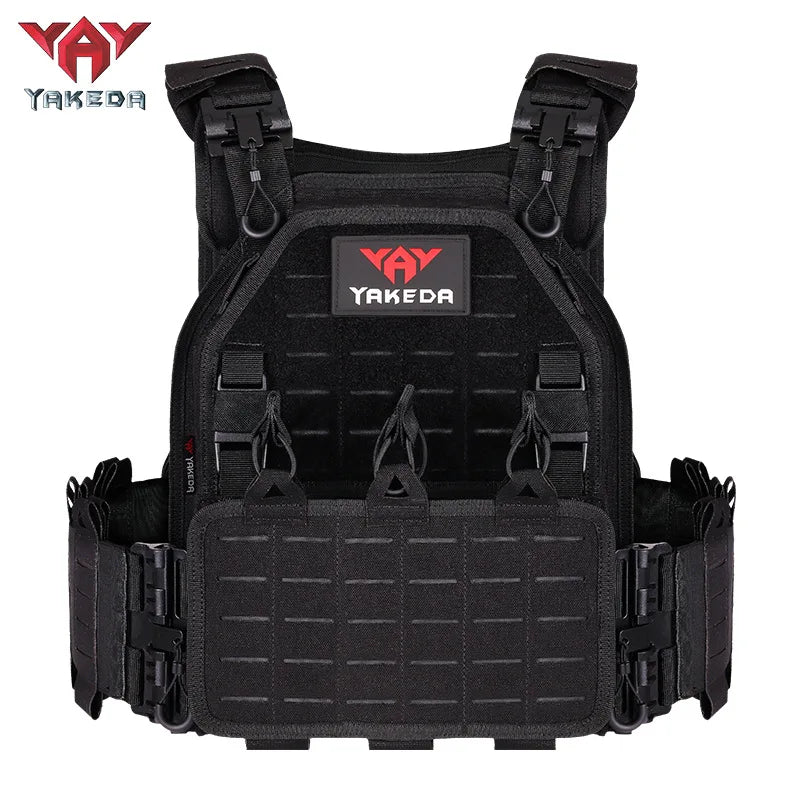 YAKEDA Tactical Vest Outdoor Hunting Plate Carrier Protective Adjustable Vest Carrier Combat Equipment