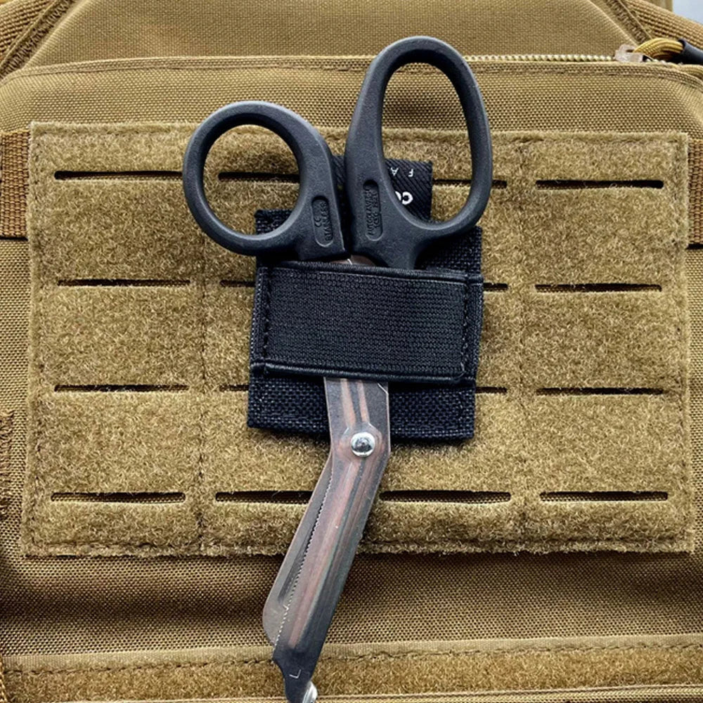 2PCS Tactical Accessories Equipment Helmet Headset Walkie Talkie Cable Wire Hook Loop Sticker Elastic Storage Organizer Holder