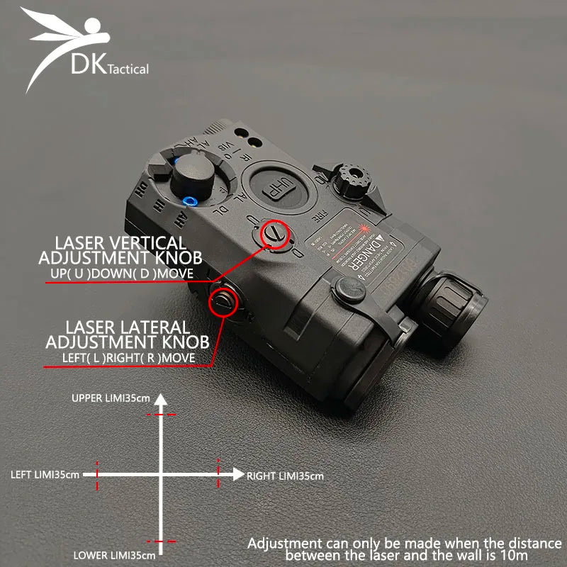 PEQ15 Red/Green Dot Laser IR Fill Light Aiming Indicator Suitable Outdoor Hunting Aiming Laser pointer For 20MM Rail