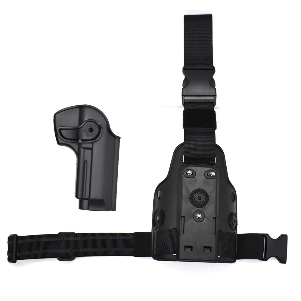 Hunting Pistol Gun Holster for BerettaM9 Tactical Shooting Drop Leg Thigh Holster Belt Clip Case