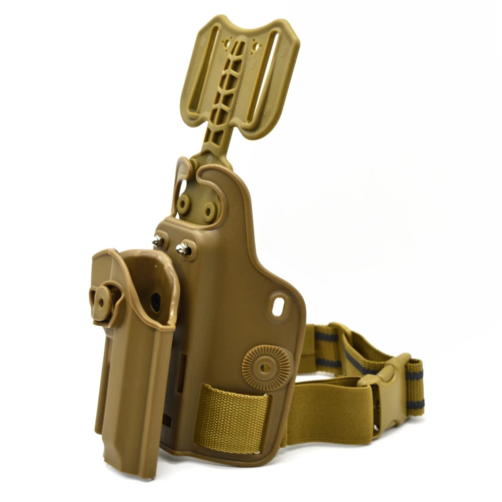 Hunting Pistol Gun Holster for BerettaM9 Tactical Shooting Drop Leg Thigh Holster Belt Clip Case
