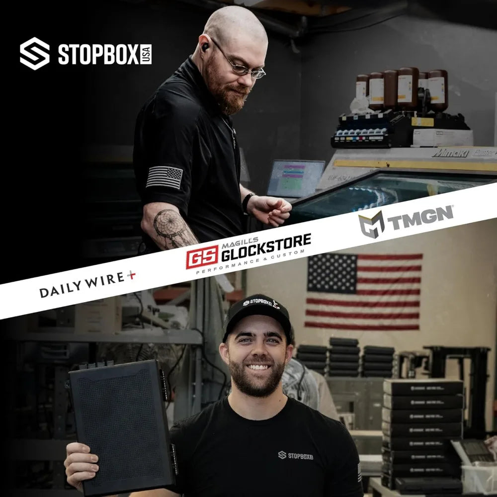 STOPBOX PRO Gun Safe Alternative for Handgun Storage, Instant Access Portable Security Lock Box Gun Case, Lock Box for Car or Tr