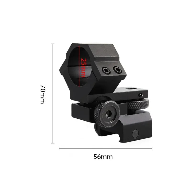 Double Nails Adjustable Scope Mount 25.4mm Ring Fit Laser Sight Flashlight Torch Clamps Holder Accessory
