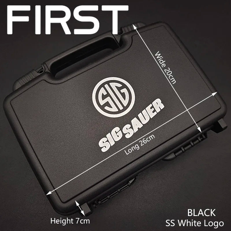 SIG TTI Tactical Portable Plastic Hard Toolbox Sponge Shockproof Protective Carrying Case Outdoor Hunting Accessories Box