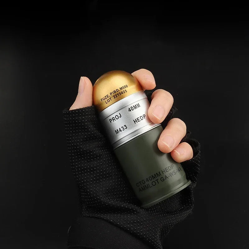 M433 40mm Dummy Grenades 1:1 Model Shell Mini Storage Box Key Sundries Container Decor for Hunting Desk Display