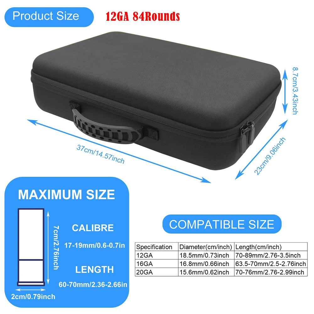 .223/5.56 9mm 12GA .22LR Box Ammo Pouch Outdoor Ammunition Box Bullet Holder Bag Cartridge Storage Case for Hunting Shooting