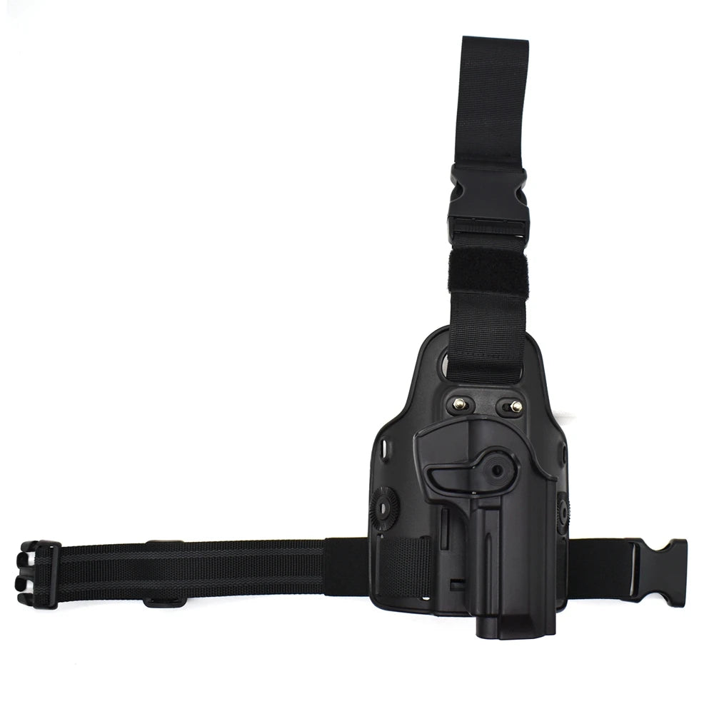 Hunting Pistol Gun Holster for BerettaM9 Tactical Shooting Drop Leg Thigh Holster Belt Clip Case