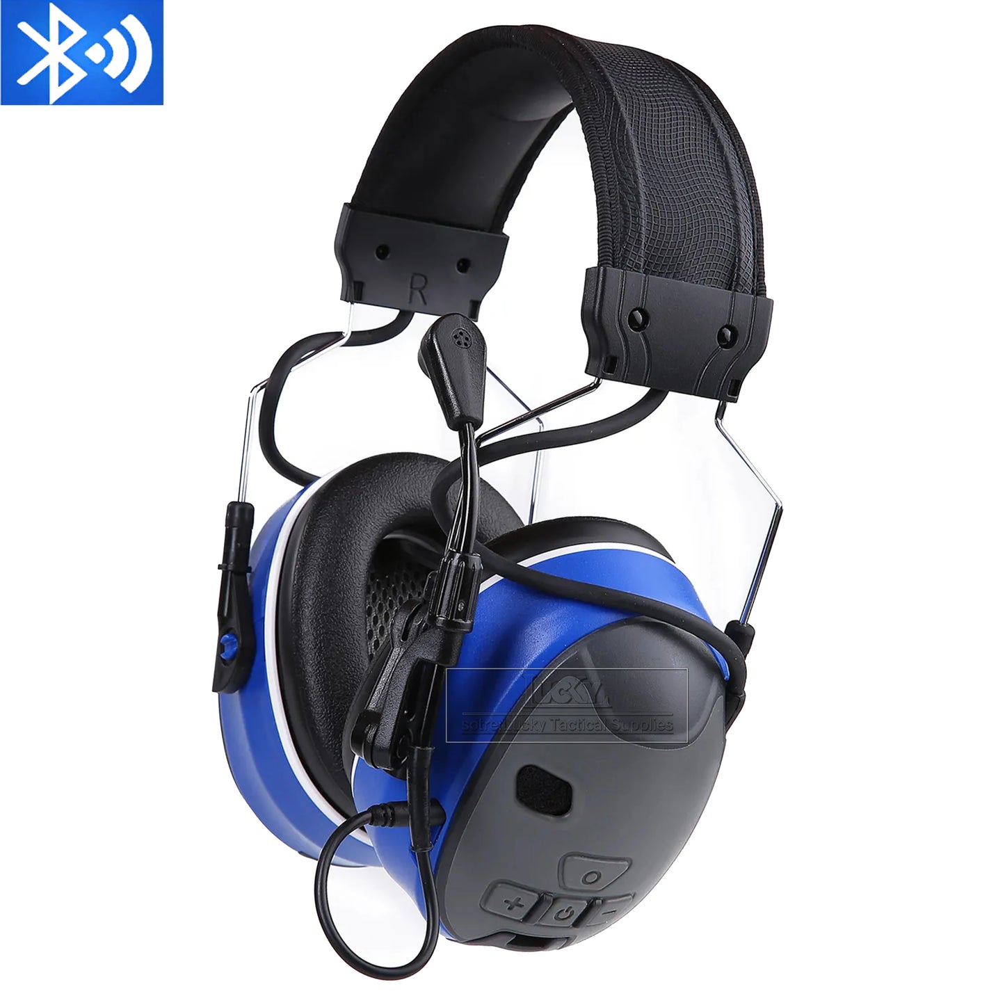 EARMOR-C51-Electronic Headset with Noise Cancellation, Tactical Communication Equipment, Protective Headset, Bluetooth 5.1