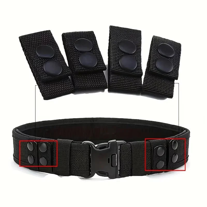 4Pcs Multi Functional Tactical Belt Double Nylon Buckle Portable Belts Accessory Equipment Outdoor Sports Accessory Fixed Buckle