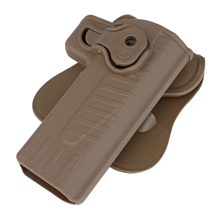 For STI2011. Hi-capa Belt Drop Pistol Holster Right Hand Gun Holster PE Plastic Pouch Case Fits Molle Stystem