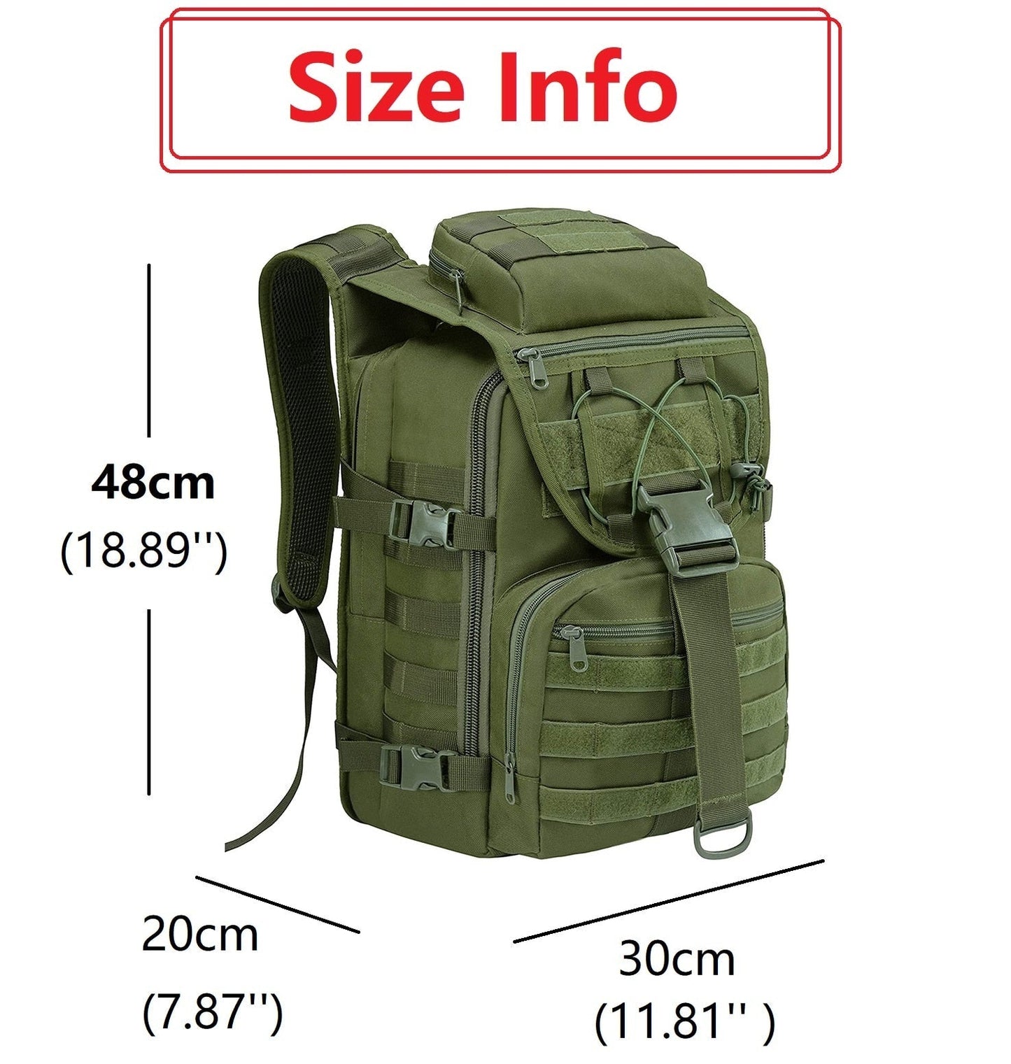 40L Military Tactical Backpack Army Assault Bag System Bags Backpacks