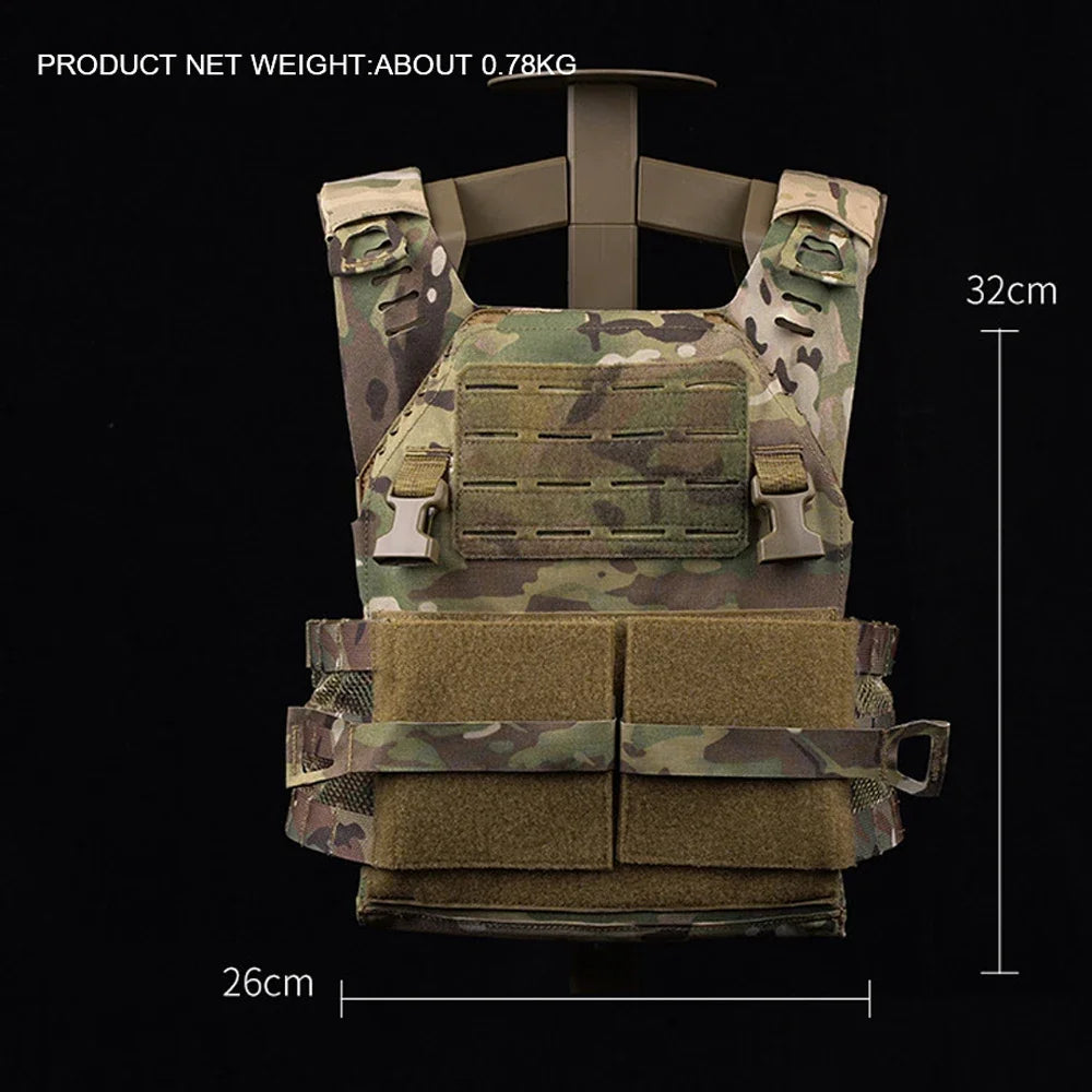 Tactical Plate Carrier Vest Quick Release Attacker Hunting Vest MOLLE Outdoor Wargame Equipment