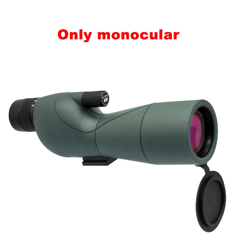 25-75x60 Spotting Scope Zoom Monocular high power telescope Bak4 Prism ED Lens For Outdoor Camping Bird Watching hunting