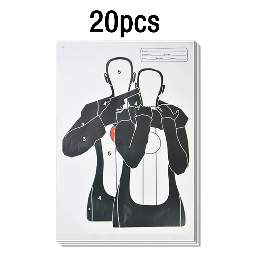 5/10/20pcs Shooting Targets 12 x 17" Paper Shooting Targets Skeleton Zombie Targets for Pistol Shooting & Bow Shooting