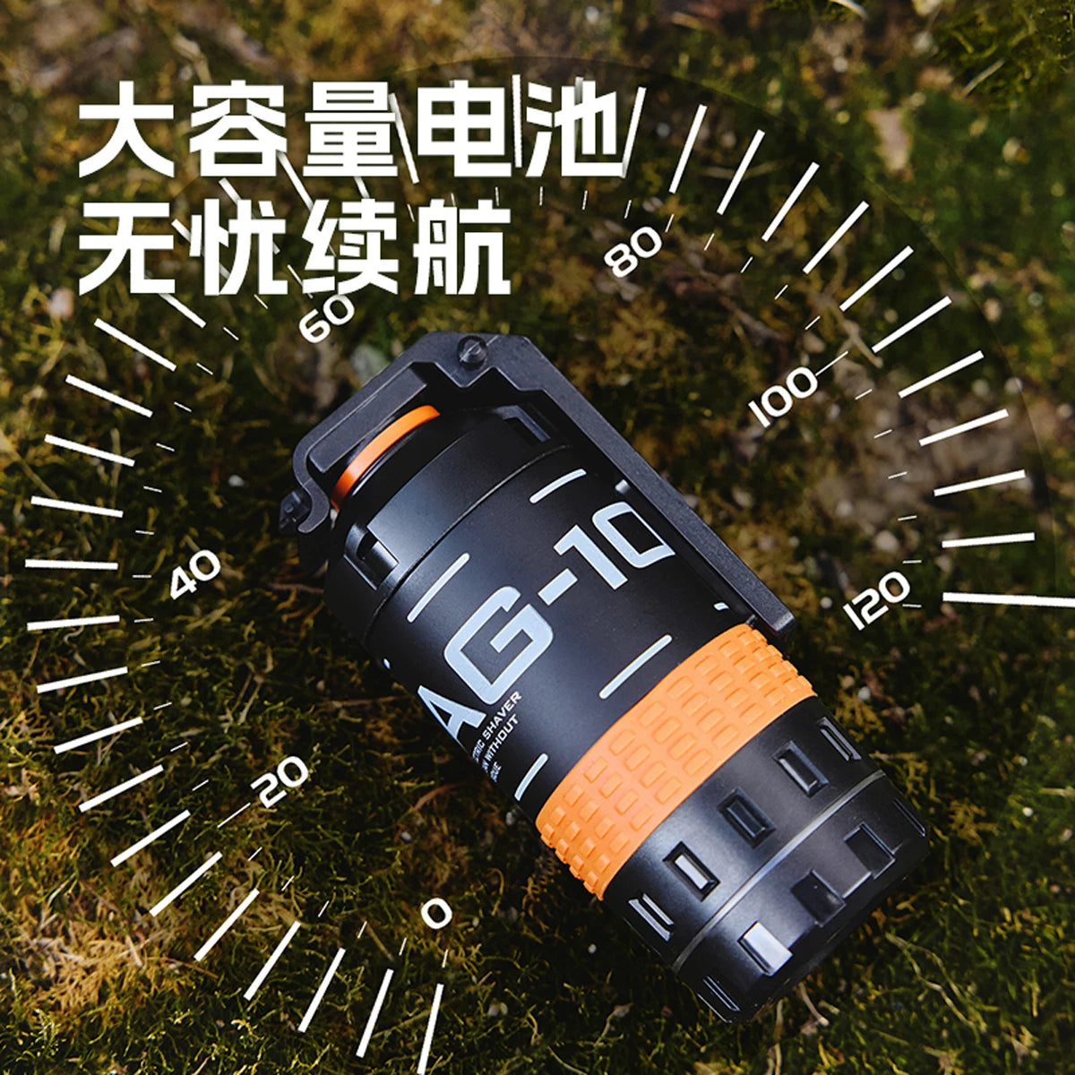 Personality Tactical Shaver Grenade Model Portable Mini Electric Beard Knife Outdoor Hunting Adventure Military Fan Equipment