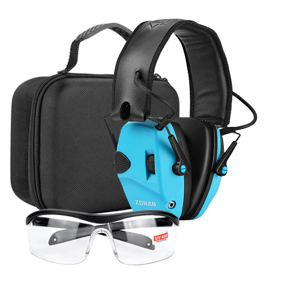 ZOHAN Shooting Headphones Soundproof Earmuffs Tactical Ear hearing Protection Noise Reduction Headset NRR 22db for hunting