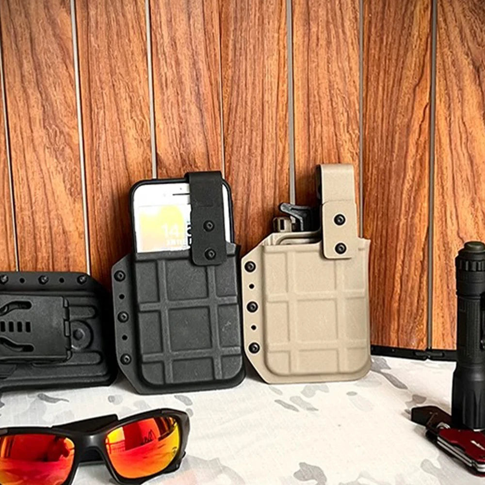 Tactical Mobile Phone Quick-Release Holster Molle System Mobile Phone Storage Case Hunting Paintball Shooting Equipment