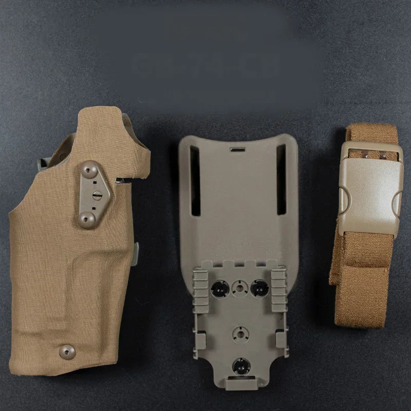 Tactical Universal Quick Release Gun Holster 6354DO Pistol Carry Case For Glk 17 with X300 X300U Weapon Flashlight