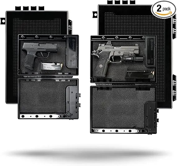 STOPBOX PRO Gun Safe Alternative for Handgun Storage, Instant Access Portable Security Lock Box Gun Case, Lock Box for Car or Tr