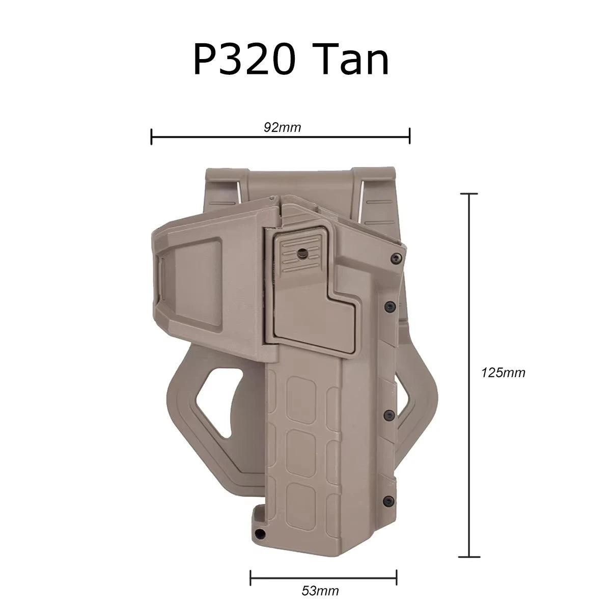 Right Hand Pistol Holster For Gen 1-4 Glock 17 19 Handgun With X300 XC1 Flashlight Airsoft 1911 P320 Movable Belt Gun Case