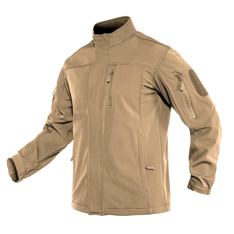 Soft shell Tactical Jacket Mens Warm Military Waterproof Fleece
