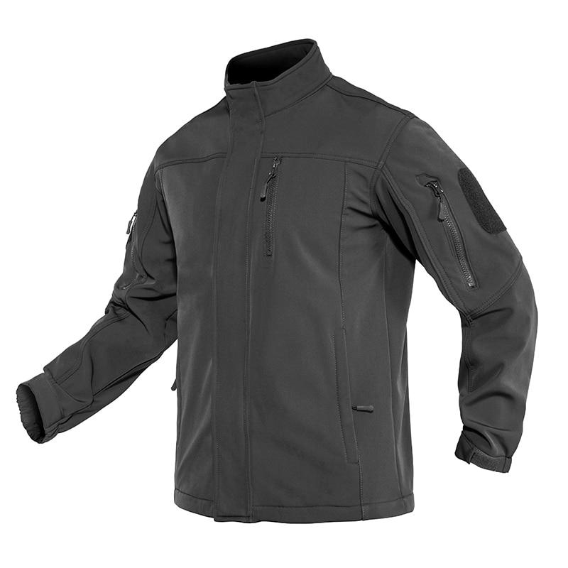 Soft shell Tactical Jacket Mens Warm Military Waterproof Fleece