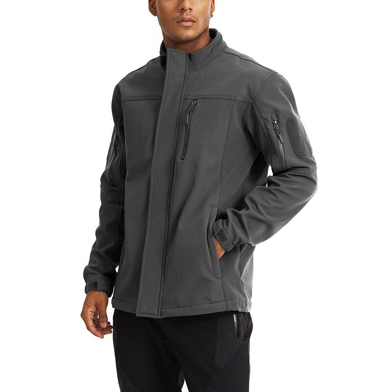 Soft shell Tactical Jacket Mens Warm Military Waterproof Fleece