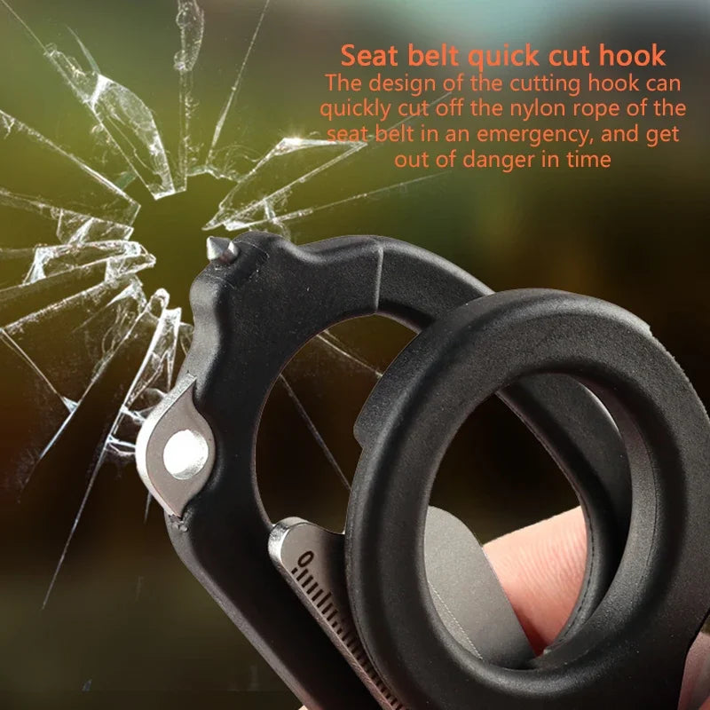 Tactical 6 In1 Multifunction Medical Emergency Response Raptors Shears Foldable Scissors Pliers Outdoor Survival Tool Equipment