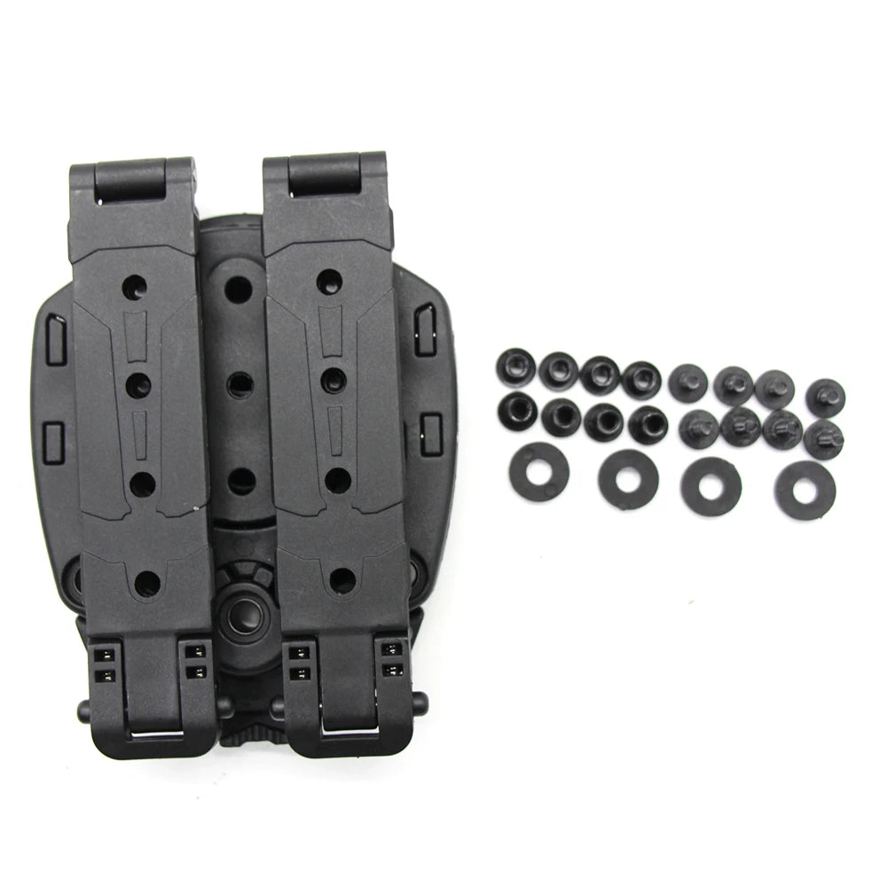 Tactical Gun Holster Molle Quick Disconnect Kit Tek-Lok Waist Clip Holster Adapter Knife Sheath Scabbard Equipment