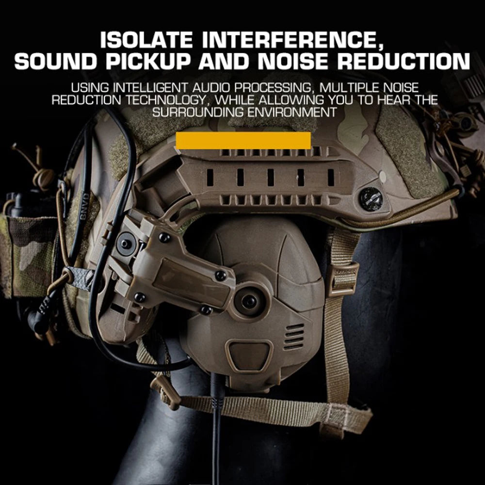 Tactical Bluetooth Headset Sound Pickup & Noise Reduction Electronic Shooting Earmuff Hunting Hearing Protection Gear