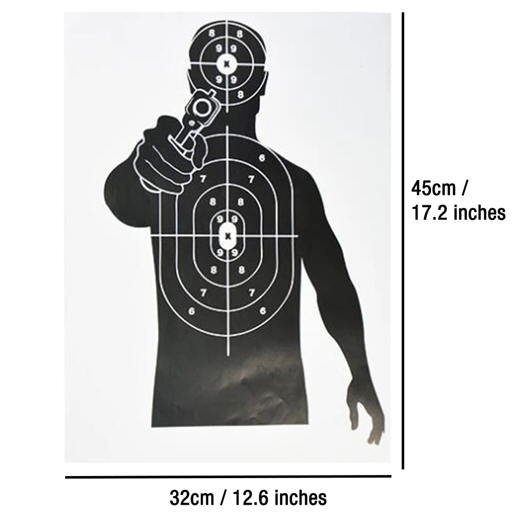 5/10/20pcs Shooting Targets 12 x 17" Paper Shooting Targets Skeleton Zombie Targets for Pistol Shooting & Bow Shooting