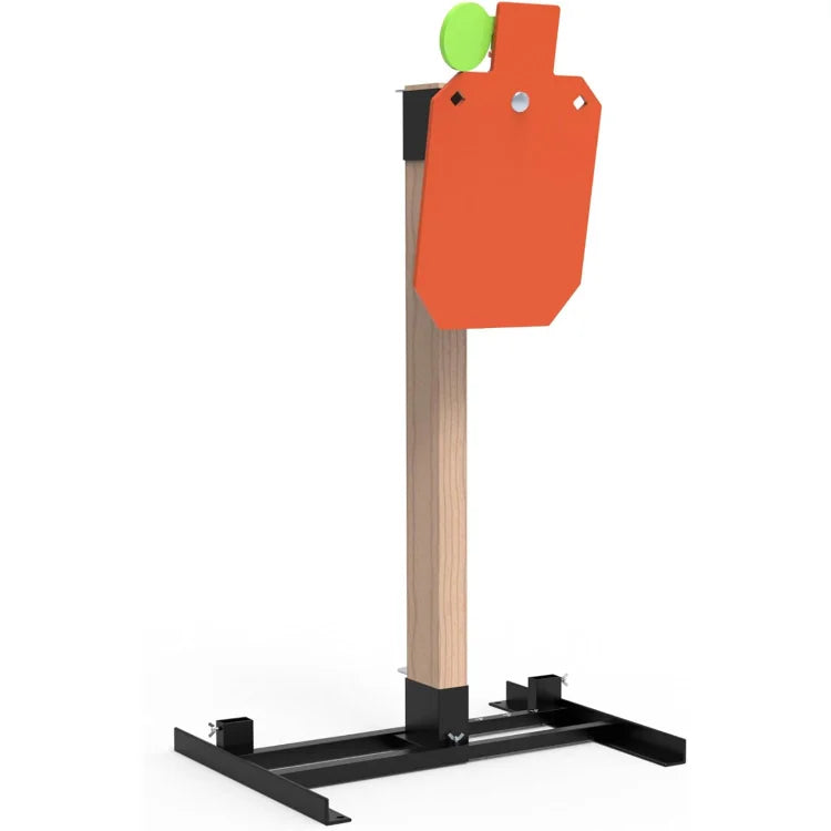 Target Stand System 12x20 inch AR500 Steel Hostage Reactive Shooting Target 3/8" Thick with 2x4 Target Stand Kit
