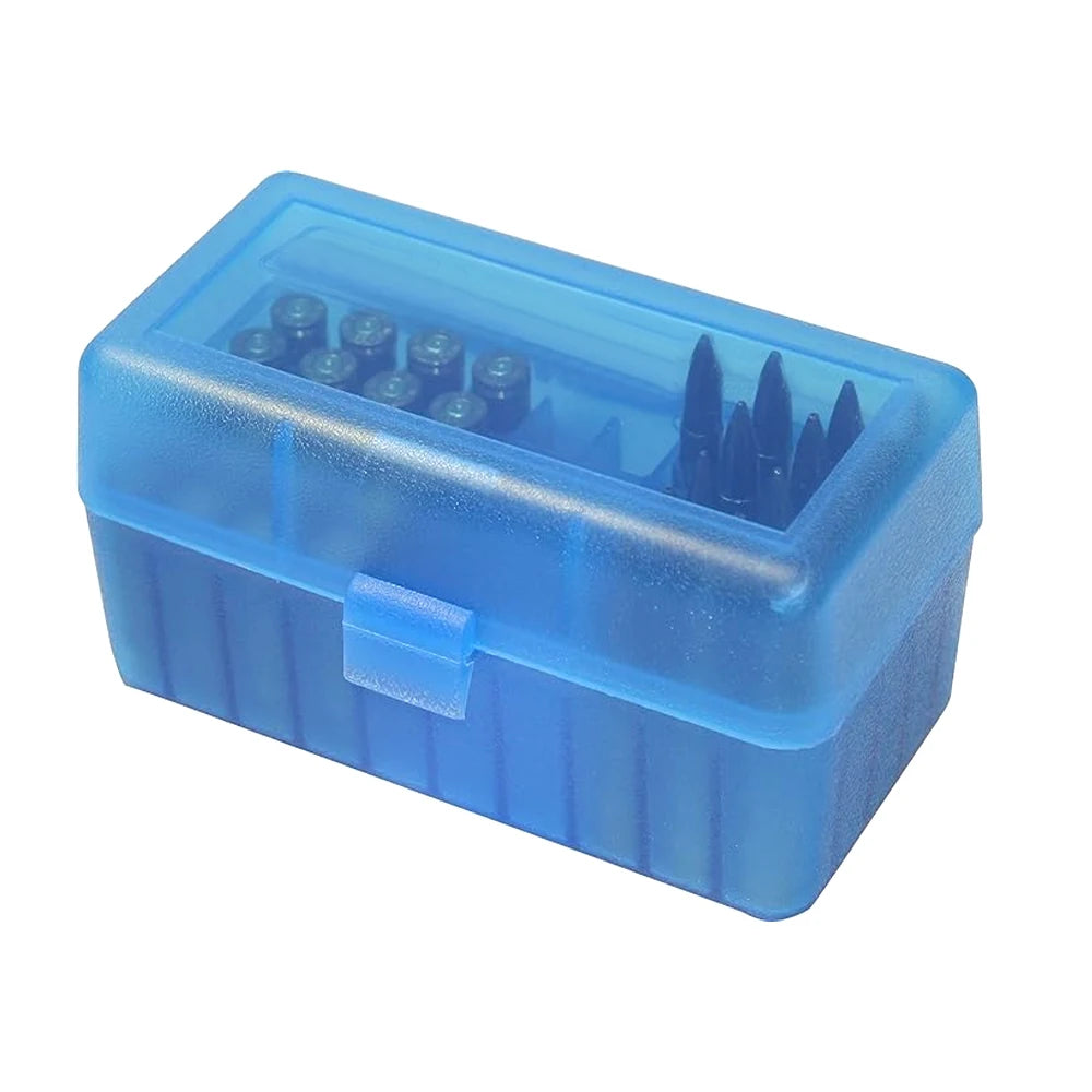 9mm Tactical Ammo Box 50/100 Rounds Shotgun Bullet Shell Holder Box Portable Rifle Cartridge Storage Case Flip-Top Bullets Can