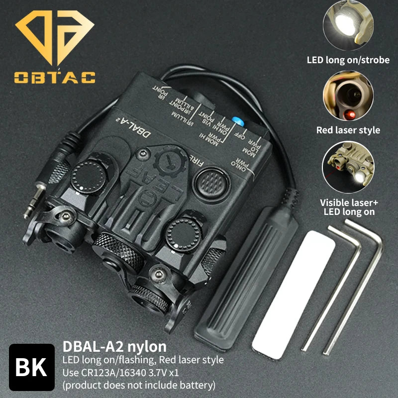 Tactical Laser Weapon Light PEQ Red Green Laser Dbal A2 Aiming Accessories Outdoor  Hunting Equipment Fit for 20mm Rail
