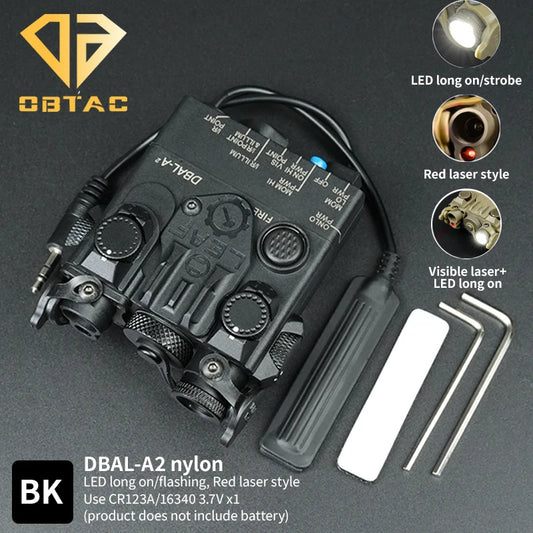 Tactical Laser Weapon Light PEQ Red Green Laser Dbal A2 Aiming Accessories Outdoor  Hunting Equipment Fit for 20mm Rail