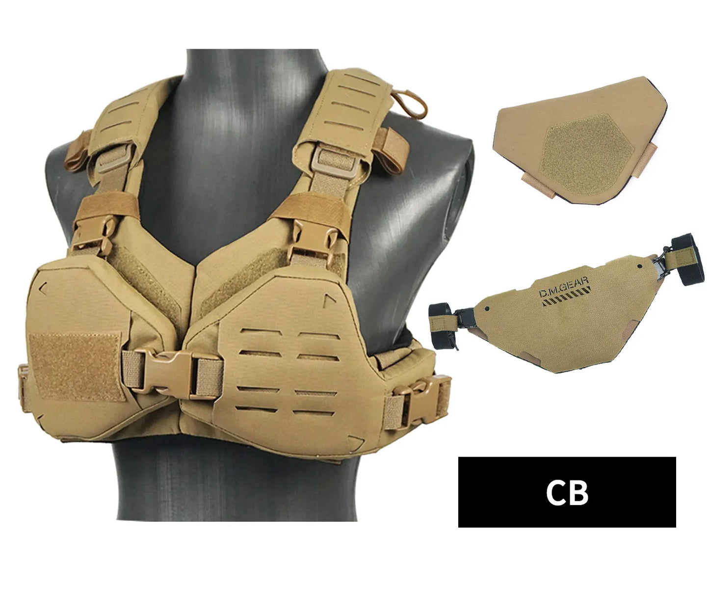 DMGear Tactical Bikini Set Armor Vest Neck Gaurd Crotch Protection Molle Lady Sexy Hunting Gear Equipment Lightweight