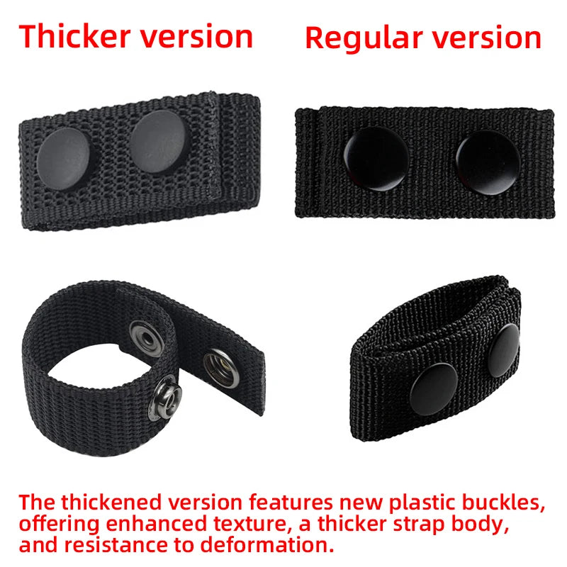4Pcs Multi Functional Tactical Belt Double Nylon Buckle Portable Belts Equipment Outdoor Sports Accessory Fixed Buckle