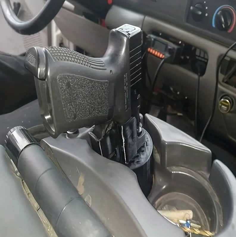 Pistol Cup Holster Convenient Car Seat Cup Holder Firearm Cup Holder Case Vehicle Gun Holster Fits Glock 17/19/22