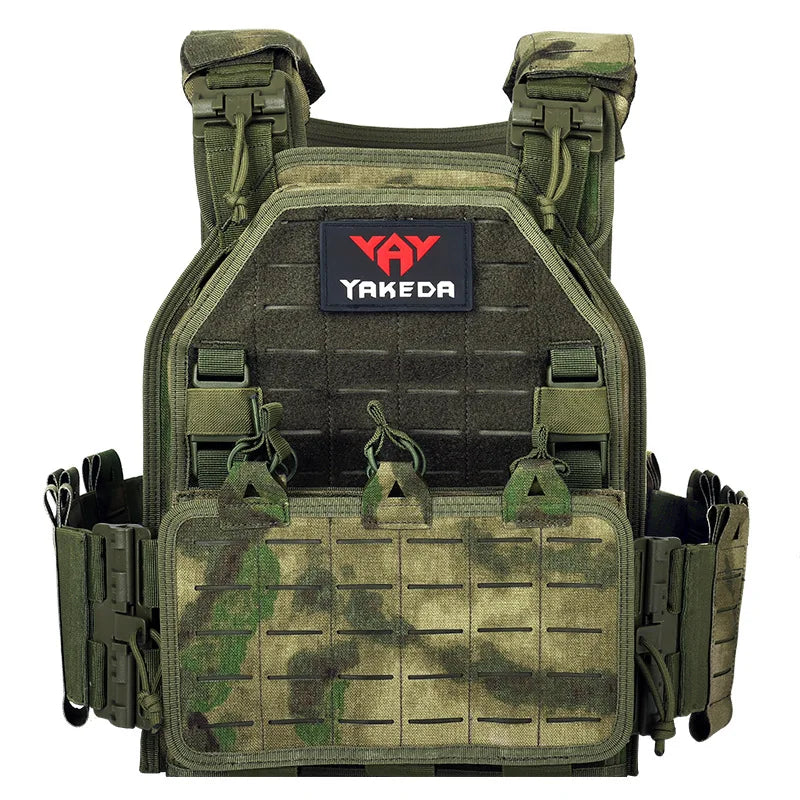 YAKEDA Tactical Vest Outdoor Hunting Plate Carrier Protective Adjustable Vest Carrier Combat Equipment