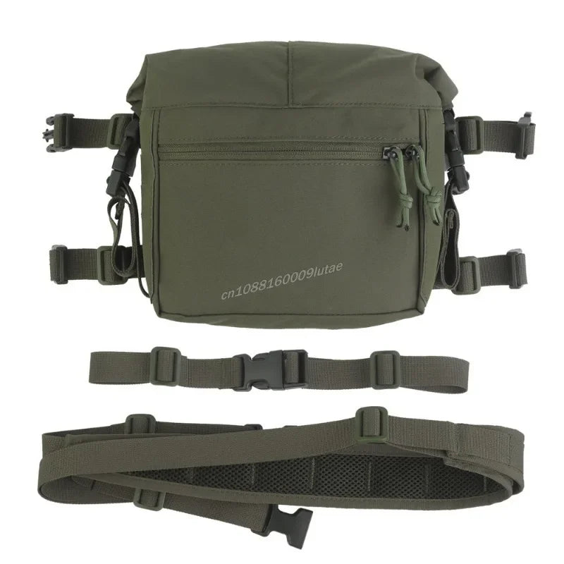 Tactical Alpha Chest Rig with Expansion Pack SS Style Load Bearing Vest (LBV) Alpha Expander Kit Pouch 34A Split MOLLE Equipment