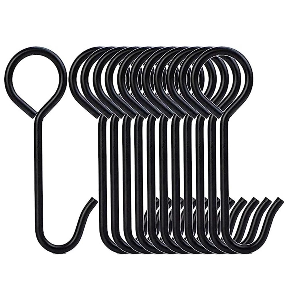 12 Pack 6 Inch Steel Target Hanger Shooting Target Hook Gong Target Hanging Pipe Target Holders Targets Stand Kit