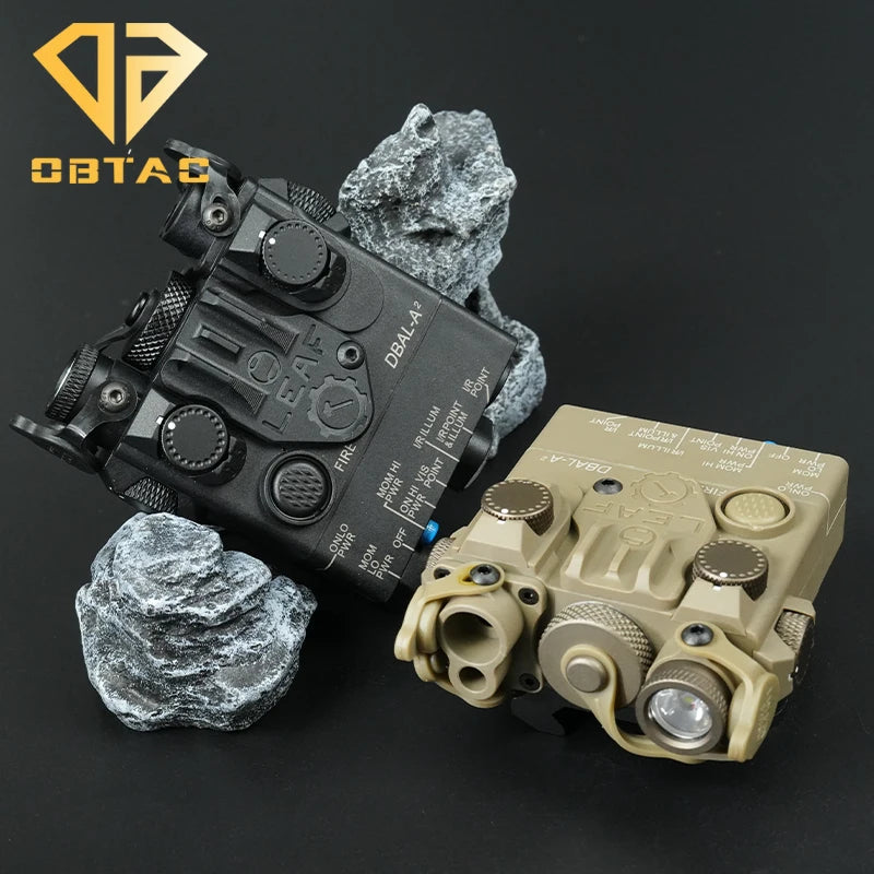 Tactical Laser Weapon Light PEQ Red Green Laser Dbal A2 Aiming Accessories Outdoor  Hunting Equipment Fit for 20mm Rail