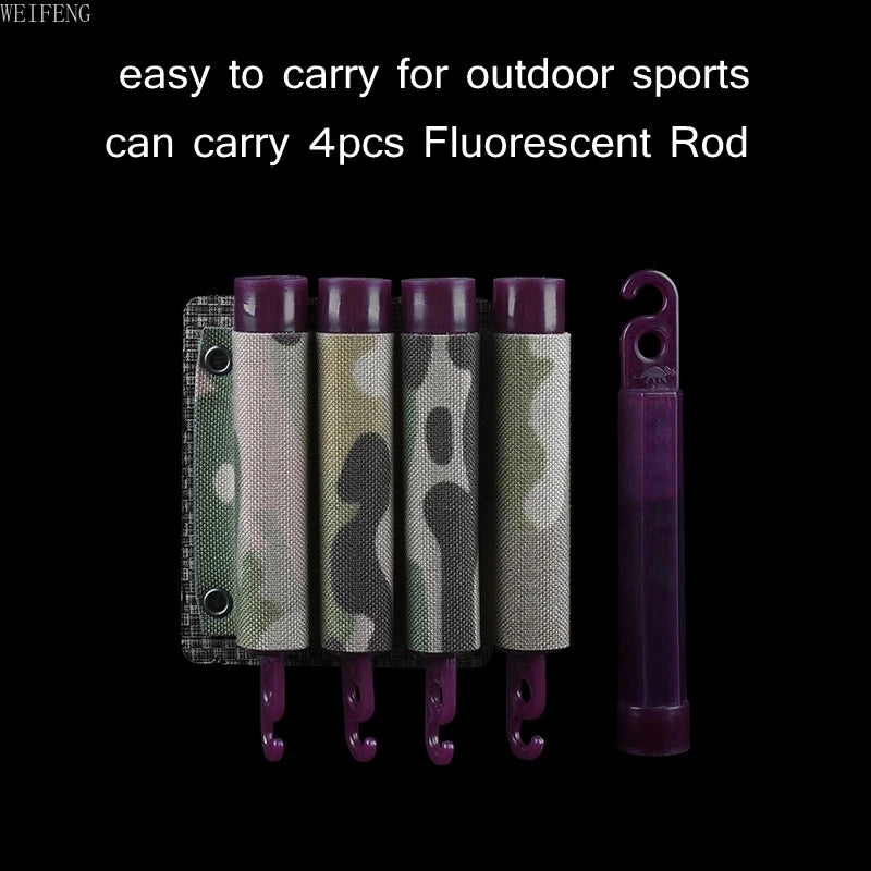 Outdoor Fluorescent Rod Storage Bag Tactical Lightweight Fishing Equipment Night Fishing Gear Fluorescent Rod Pouch Light Stick