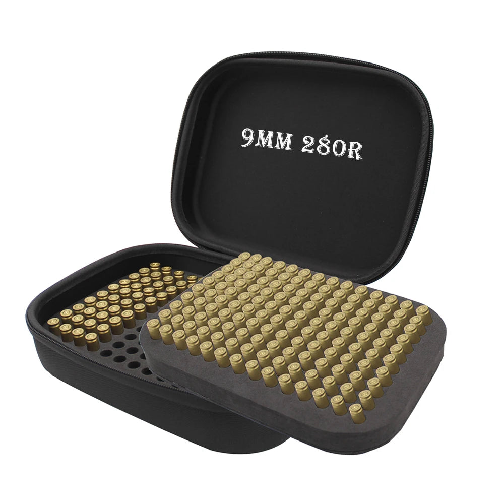 .223/5.56 9mm 12GA .22LR Box Ammo Pouch Outdoor Ammunition Box Bullet Holder Bag Cartridge Storage Case for Hunting Shooting