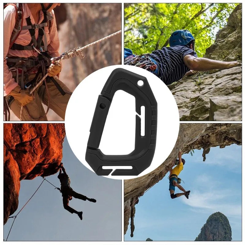 1/2pcs Tac Link Molle Belt D Buckle Clip ITW Tactical Backpack Outdoor Carabiner Hook Camping Climbing Equipment EDC Multi Tool
