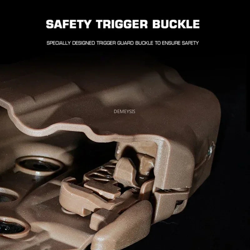 Quick Release Tactical Belt Holster for GLOCK 17, 20, 21, 22, 31, 37 Pistols Hunting Paintball Durable Molle Gun Holster Case