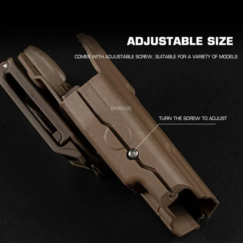 Quick Release Tactical Belt Holster for GLOCK 17, 20, 21, 22, 31, 37 Pistols Hunting Paintball Durable Molle Gun Holster Case